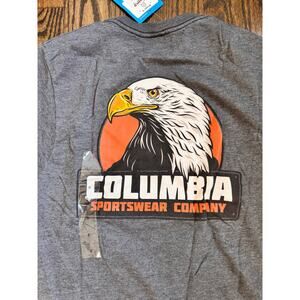Columbia Dark Grey Eagle Men's Tee Shirt Tshirt Small NWT NEW